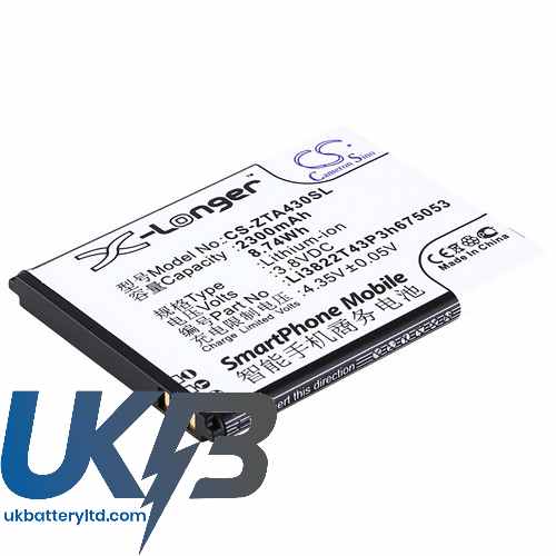 ZTE Li3822T43P3h675053 Compatible Replacement Battery