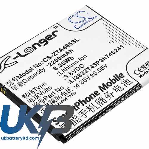 ZTE Blade A475 Compatible Replacement Battery