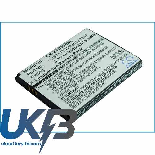 ZTE Li3717T42P3h523947 Compatible Replacement Battery