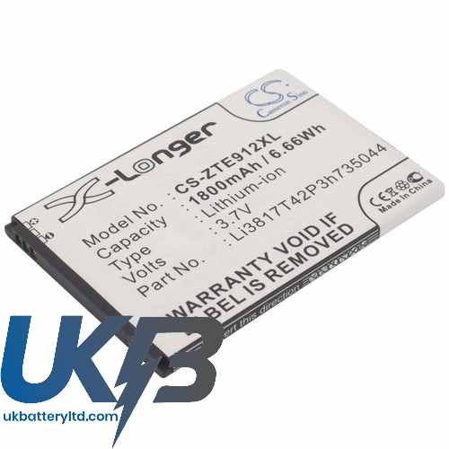 BoostMobile Li3817T42P3h735044 Force 4G LTE N9100 Compatible Replacement Battery
