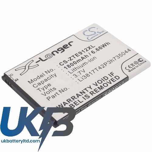 ZTE Avid4GN9120 Compatible Replacement Battery