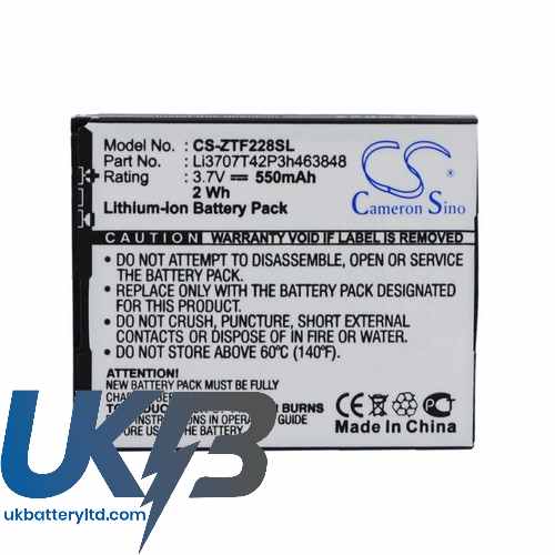 ZTE Li3707T42P3h463848 Compatible Replacement Battery