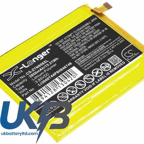 ZTE Max Blue 4G Compatible Replacement Battery
