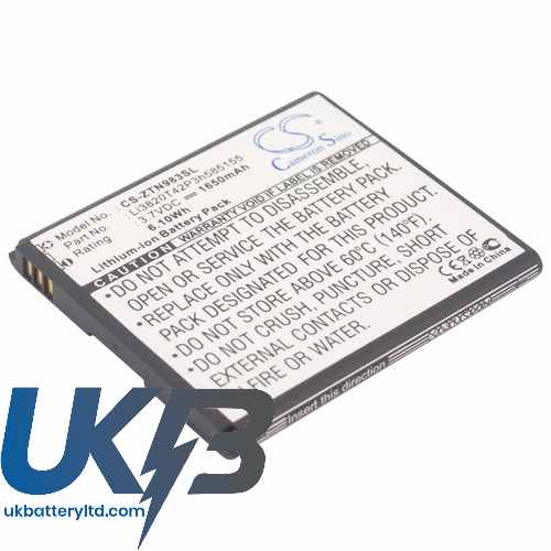 ZTE Li3820T42P3h585155 N983 SOLAR U960E Compatible Replacement Battery