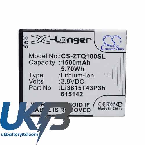 AMAZING Li3815T43P3h615142 Compatible Replacement Battery