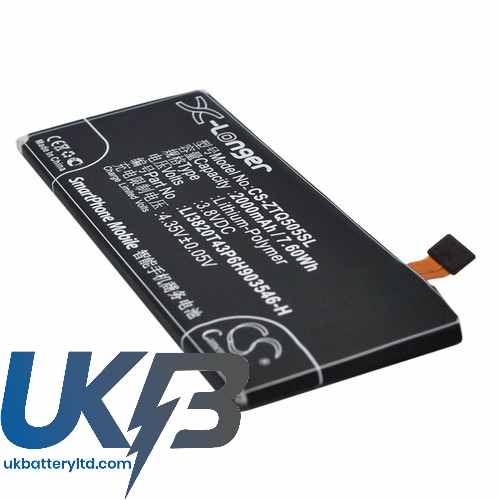 Zte Li3720T43P6H903546 Li3720T43P6H903546-H Li3820T43P6H903546-H Maven Compatible Replacement Battery