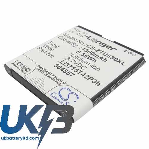 ZTE Li3715T42P3h504857 Li3715T42P3h504857-H Avail 2 II 3G Compatible Replacement Battery