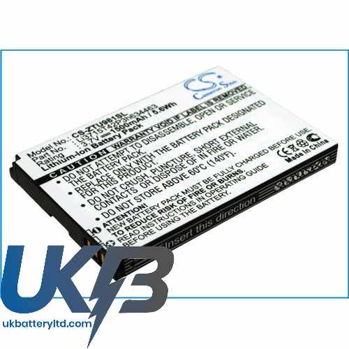 ZTE U908 Compatible Replacement Battery